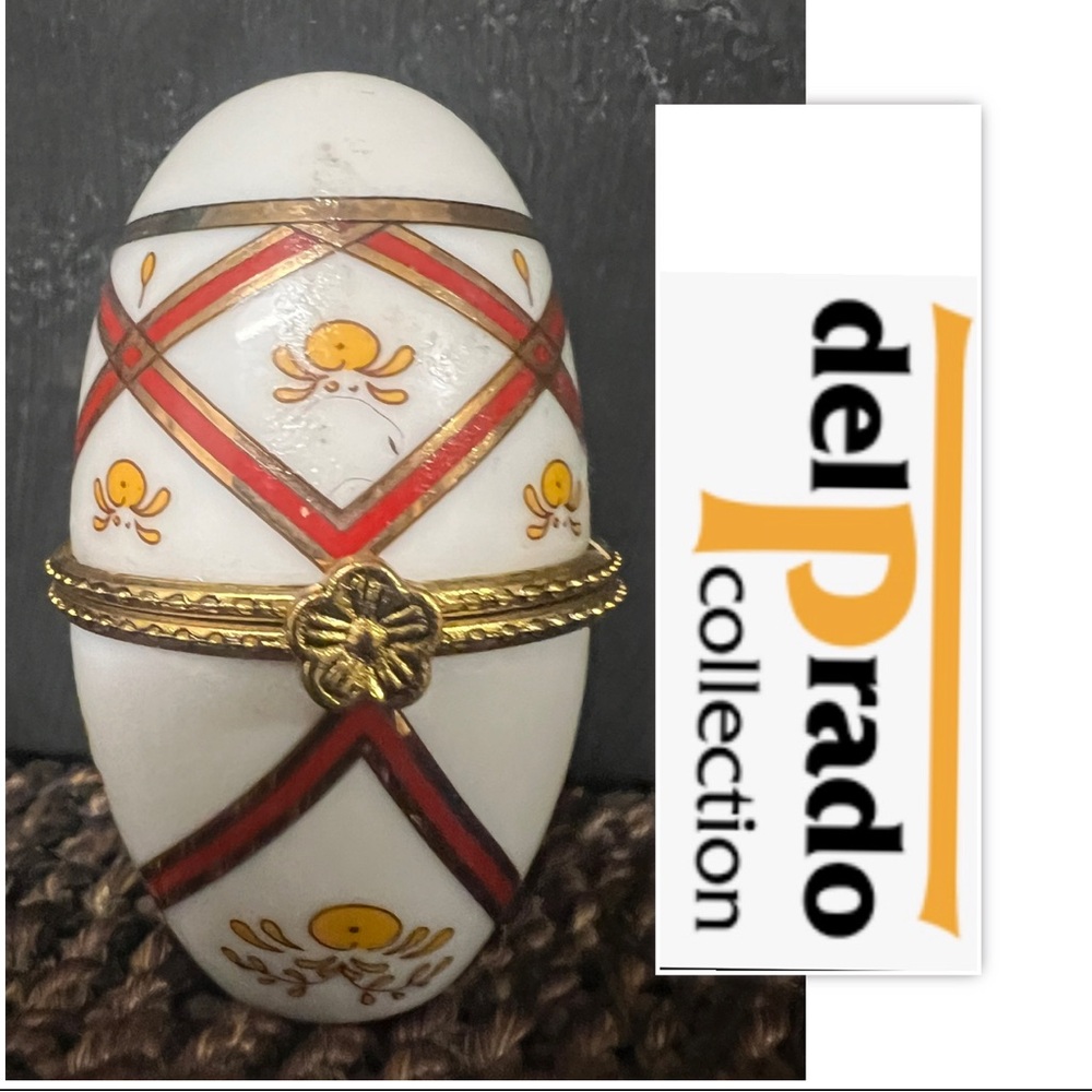 Del Prado Porcelain Egg Trinket Box
